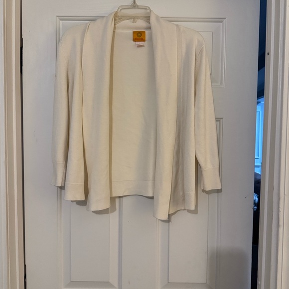 Ruby Rd. Cream Open-Front Sweater - Picture 4 of 6